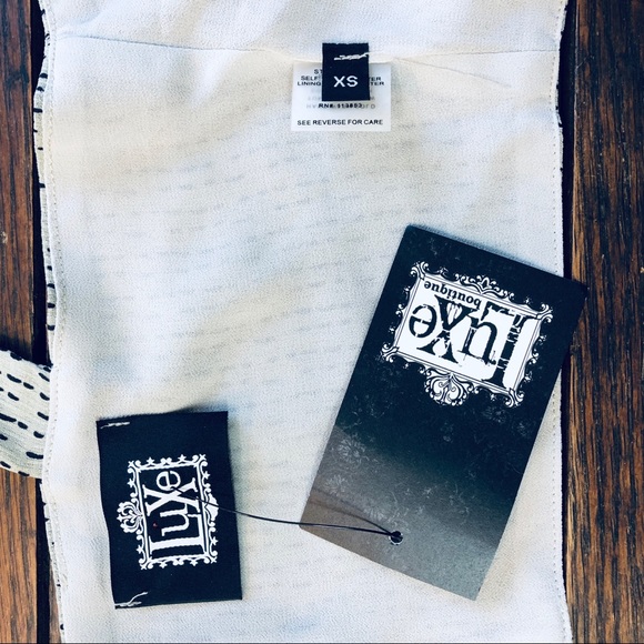 Luxe XS crop top NWT Prom Party Top Shirt Womens - Picture 7 of 7